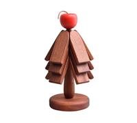 Christmas Tree Trivet - Walnut Wood Foldable Coaster Set | Heat Resistant