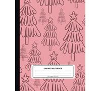 Christmas Tree Unlined Notebook - 8.5 x 11 Inches, 120 Pages, Soft Matte Cover: Perfect for Sketching, Doodling, and Holiday Inspiration