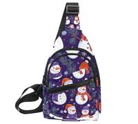 Christmas Tree Vector_17 Sac à bandoulière réglable pour homme et femme pour voyage, cyclisme, travail, sport, Multicolore 14., 11.8x7x1.5in/30x18x4cm