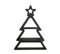 Christmas Tree Wall Shelves, Boho Floating Shelves, Christmas Wall Storage Rack, Wooden Wall Shelves Christmas Decoration for Wall Storage Rack and Wall Decor in Bedroom, Bathroom, and Living Room