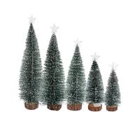 Christmas Trees Tabletop, Table Artificial Christmas Tree, 5 Pièces Décor Seasonal Decor With LED Light For Home Office Apartment Store Dormitory Bedroom Living Room Bedside Nightstand Bookshelf
