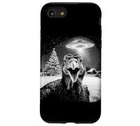 Christmas Turkey Selfie UFO Funny Black & White Vintage Coque pour iPhone SE (2020) / 7/8