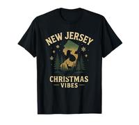 Christmas Vibes Chemise Père Noël Forest Renne New Jersey T-Shirt