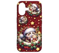 Christmas Vibes for Cat Lover with Mistletoe Winter Kitten Coque pour iPhone 17
