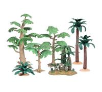 Christmas Village Model Trees - 7PCS Miniatures, Simulated Miniature Landscape Plant Figurines | Fake Model Trees for Diorama, Holiday Decorations, Crafting | Suitable for Architectural Models