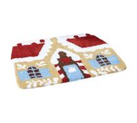 Christmas Welcome Mat Outdoor Doormat & Porch Décor Non Slip Door Mat Decorative Rug Christmas for Living Room Bedroom (A, 50x80cm)