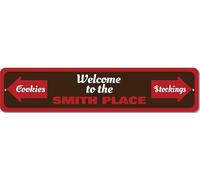 Christmas Welcome Sign Custom Merry Metal Decor
