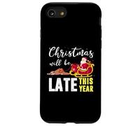 Christmas Will be Late This Year Paresseux Père Noël Coque pour iPhone SE (2020) / 7/8