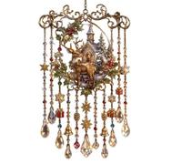 Christmas Wind Chimes Decorative Acrylic Hanging Suncatcher Garden Decor