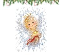 Christmas Window Clings, Large Crack Effect Glass Stickers, Reusable Winter | Crack Effect Window Decals, Reusable Design Creates A Festive Glass Display for Bedrooms, Kitchens, Offices, Doors, and Party