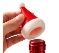Christmas Wine Bottle Cover - Mini Santa Hat Decorative Top | Reusable Festive Wine Bottle Covers For Table Dinner Home Party Travel Gathering Outdoor