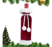 Christmas Wine Bottle Cover - Reusable Velvet Dress Bag, Decorative Cover, Elegant Holiday Accessory | Convenient To Use Perfect For Parties, Gift Presentation, Home, Bar, Dining, Lovers