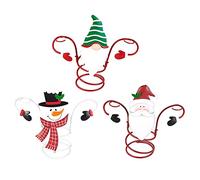 Christmas Wine Glass Holder Wine Racks Counter top Freestanding Metal, Uniquie Ornament for Home Decor & Kitchen Storage Rack, Bar, Wine Cellar, Shelves, Counter, Cabinet, Pantry (Mix)