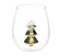 Christmas Wine Glasses - Christmas Tree Glass Cup | Christmass Glasses Drinkware, Anti-Tip Table Centerpieces | Holiday Tree Wine Glass Drinking Cups For Home Office Bedroom Living Room Bar Restaurant