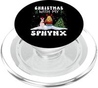 Christmas with My Sphynx Cat Kitty Funny Xmas PopSockets PopGrip pour MagSafe