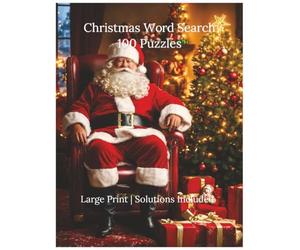 Christmas Word Search: 100 Large Print Puzzles for Adults and Seniors | Santa, Reindeer, Carols, Traditions and More