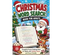 Christmas Word Search: Book for Adults: Thoughtful Puzzle Challenge Book for Adults with Yuletide Theme and Focus-Friendly