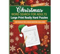 Christmas Word Search for Adults: Large Print Festive Puzzles for a Brain-Boosting Holiday Challenge