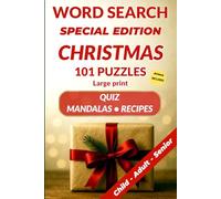 Christmas Word Search Puzzle Book: 100+ Large Print Christmas Word Search book with Mandalas, International Traditions, Trivia & Fun Activities