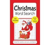 Christmas Word Search Puzzle Book: Word Searches with Easy to Read Print about all things Christmas and more; 6x9 inches, 110 pages, 50+ puzzles ... Gift for Vacations, Holidays and Free Time
