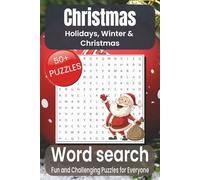 Christmas Word Search Puzzle Book: Word Searches with Easy to Read Print about Christmas, Holidays, Winter and More I 6x9 inches, 110 pages I 50+ ... Holidays, Free Times and Stress Relief