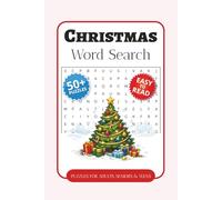 Christmas Word Search Puzzle Book: Word Searches with Easy-to-Read Print about Santa, Reindeer, Holiday Traditions, and More | 6 x 9 Inches, 110 Pages ... Gift for Vacations, Holidays, and Free Time