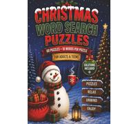 Christmas Word Search Puzzles: 60 Puzzles • 18 Words Per Puzzle • For Adults & Teens