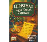 Christmas Word Search Puzzles for Teens, Adults, & Seniors: 55 Jolly and Relaxing Puzzles in Large Print with Solutions | 6x9 inches, 112 pages | White Elephant Xmas Gift for Endless Holiday Cheer