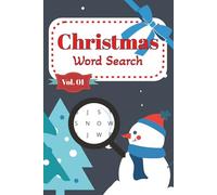 Christmas Word Search: Word Search Puzzles with Easy to Read Print about Christmas, Holidays, Merry, Festive, and More | 6x9 inches, 110 pages | 50+ ... Gift for Vacations, Holidays and Relaxation