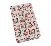 Christmas Wrap Paper - 67 Meme Holiday Vintage Roll, Entertaining Decorative Pattern, Amusing Gift Presentation, Compact Storage, Party Supply for Family, Coworkers and Celebration, 48.26x66.04cm