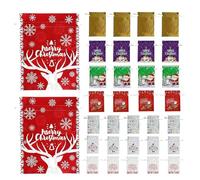 Christmas Wrapping Bags - Fabric, 11,81 x 7,87 x 0,39 in Drawstring Holiday Bags 33 pièces Festive Reusable | Colorful Treat Pouches Gift Packaging, Party Favor Bag For Snack, Chocolate, Candy