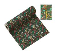 Christmas Wrapping Paper Roll, Fun 67 Edition Party Wrap 35.43x18.9in, Festive Treat Box Wrapping Paper, for Friends Office Colleagues Social Club Community Groups Birthday Family