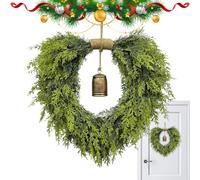 Christmas Wreath, Artificial Greenery Wreath, Realistic Holiday Decoration, Seasonal Accent Ring, Full Foliage Display Piece, for Window, Table, Wall, Porch, Indoor, Outdoor, Home Decor