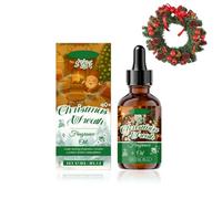 Christmas Wreath Fragrance Oil, Christmas Essential Oil pour la fabrication de savon, huiles essentielles pour diffuseur, senteurs de Noël pour la maison, huile parfumée pour bougie (120ml, 1pc)