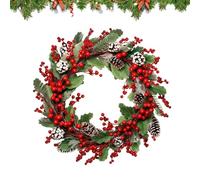Christmas Wreath- Garland Decoration | Fir Wreath with Adhesive Backing, Garland Wall for Decorations, Pine Artificial Bedroom Party, Pines for Classroom Apartment Shop