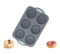 Christmas Wreath Ice Mold - 6-Cavity Silicone Tray for Festive Ice Cubes, Cocktails & DIY, Easy Release & Reusable (Flower shape)