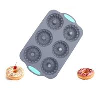 Christmas Wreath Ice Mold - 6-Cavity Silicone Tray for Festive Ice Cubes, Cocktails & DIY, Easy Release & Reusable (Pumpkin)