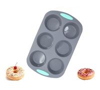 Christmas Wreath Ice Mold - 6-Cavity Silicone Tray for Festive Ice Cubes, Cocktails & DIY, Easy Release & Reusable (Round)