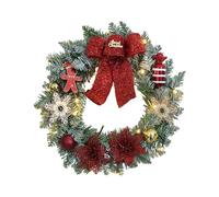 Christmas Wreath | Large Artificial Party Decorations - Front Door Artificial Christmas Wreath Indoor Outdoor Window Fireplace Living Room Bedroom Garden Yard Patio Porch