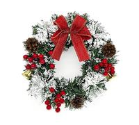 Christmas Wreath - LED Light Wreath, Festive Decoration | Warm White Light, Indoor Door Wreaths, Winter Flair, Battery-Powered Wreaths, Advent Decoration, Living Ambiance, Holiday Joy