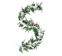 Christmas Wreath with Red Berries - Artificial Winter Door Wreath