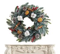 Christmas Wreaths for Front Door - Wall Decorative Garland - Christmas Winter Wreaths for Indoor, Porch Garage Indoor Window Wall House Wedding Fireplace