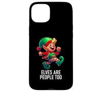 Christmas Xmas Elves are People Too Funny North Pole Design Coque pour iPhone 15 Plus