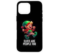 Christmas Xmas Elves are People Too Funny North Pole Design Coque pour iPhone 16 Pro Max