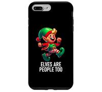 Christmas Xmas Elves are People Too Funny North Pole Design Coque pour iPhone 7 Plus/8 Plus
