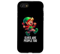 Christmas Xmas Elves are People Too Funny North Pole Design Coque pour iPhone SE (2020) / 7/8