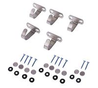 Christol Crochet en Forme de J en Acier Inoxydable pour Armoire de Plafond Cintre supérieur Serviette en Tissu Robe