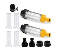 Christol Filtre à eau tuyau d'arrosage 3/4" pré-filtre à eau Kit avec 4 inserts filtrants + 5 adaptateurs rapides Accessoires Filtre à eau Tuyau d'arrosage Adaptateur rapide