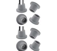Christol Lot de 8 pieds de rechange en caoutchouc pour chaise de douche avec grande base - Pieds en caoutchouc antidérapants - Durable - Pour tabouret de douche