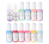 Christol Macaron Pigmentation 12 bouteilles Macaron couleur bonbon résine pigment colorant liquide belle résine époxy pour bricolage fabrication de bijoux coloration peinture art artisanat